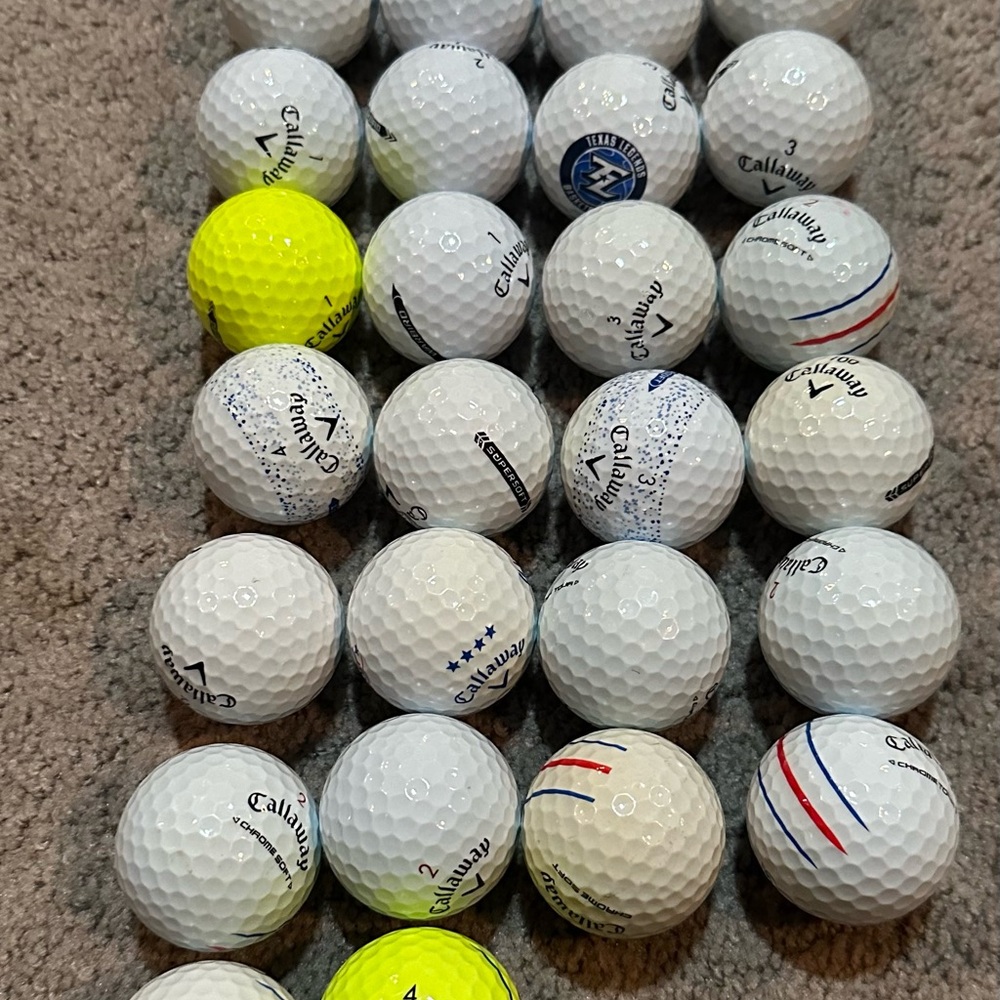 Callaway Golf Balls in White and Yellow